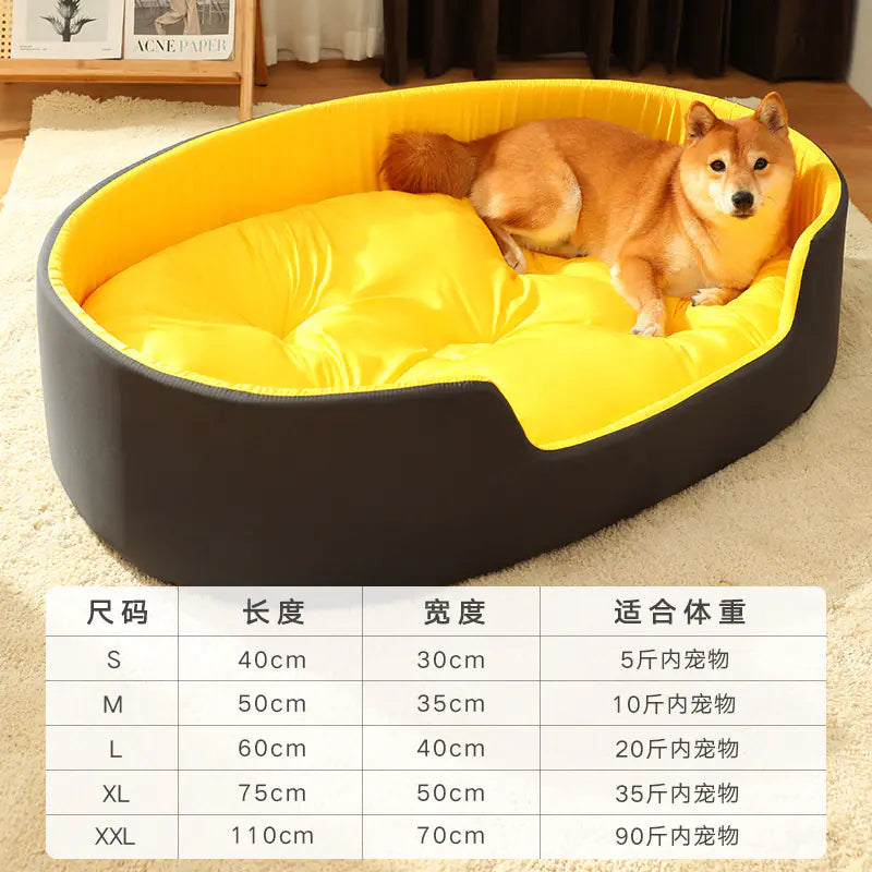 Washable Dog Bed with Removable Cover – Universal Fit