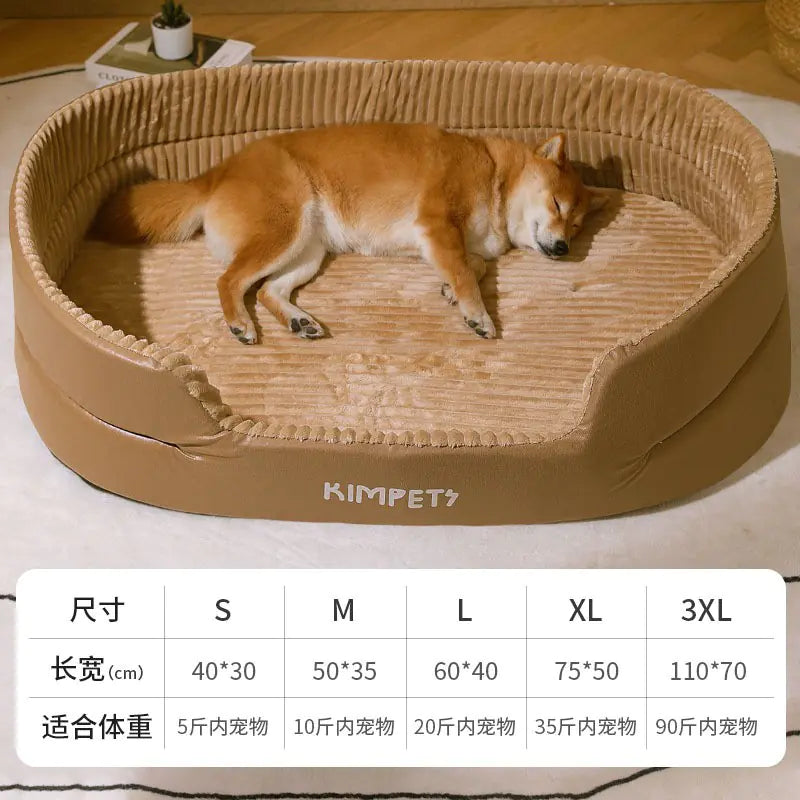 Washable Dog Bed with Removable Cover – Universal Fit