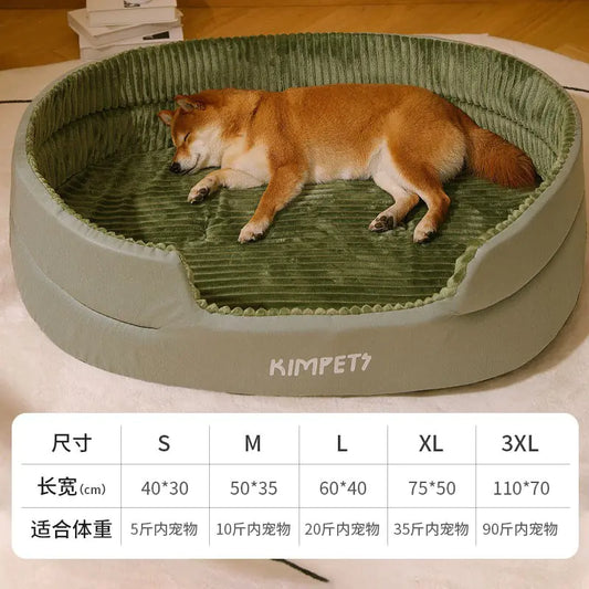 Washable Dog Bed with Removable Cover – Universal Fit
